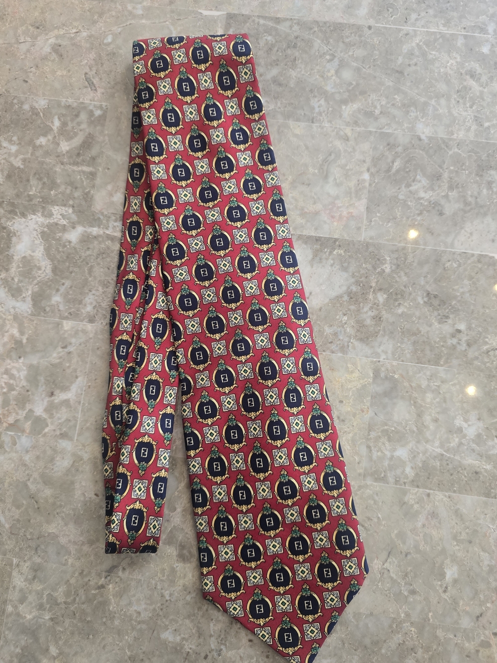 Vintage FENDI Logo Tie